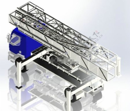 云梯车3D模型