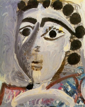 1967T鍧眅defemme西班牙画家巴勃罗毕加索抽象油画人物人体油画装饰画