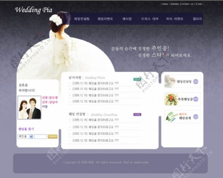 灰色印象婚纱影楼网站模板