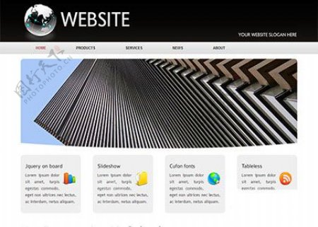 幻灯企业网站模板