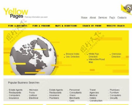 yellow网站英文外贸CSS