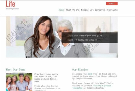 个人家庭摄影企业网站模板