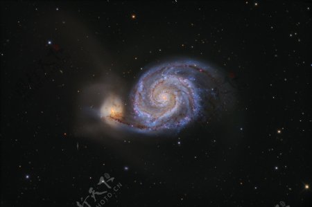 m51星系图片