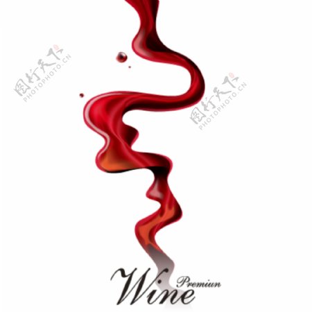 创意动感葡萄酒海报图片