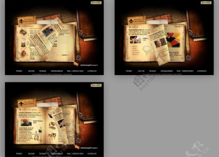 书籍式flash模板图片