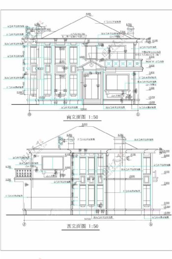 二层带阁楼农村房子设计图nbsp11x15
