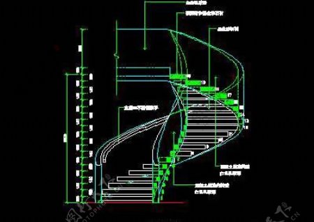 楼梯cad详图装饰构造cad详图素材20090310更新49
