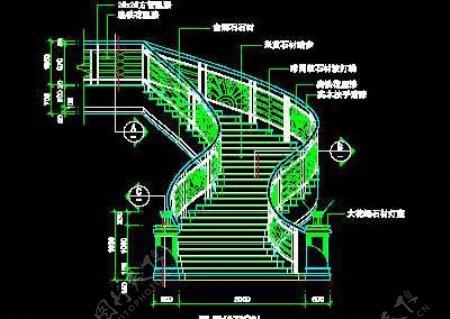 楼梯cad详图装饰构造cad详图素材20090310更新15