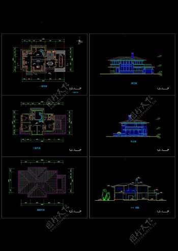 别墅设计方案CAD图纸