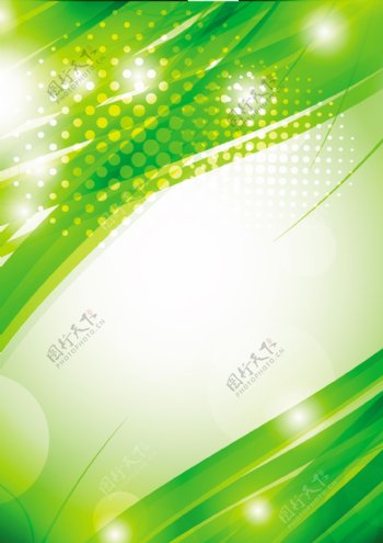 绿色动感线条环保图片
