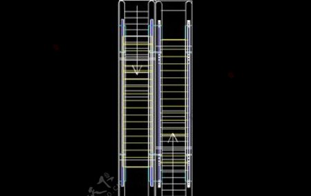 自动扶梯自动电梯cad模型素材6