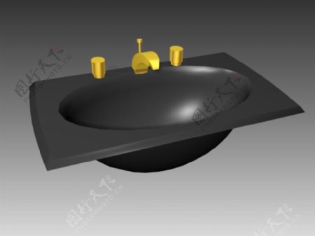 台盆3d模型卫生间用品设计素材138