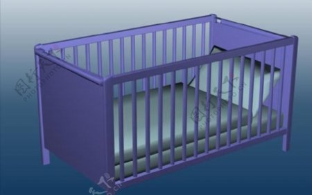 室内装饰设计3D模型之婴儿床02