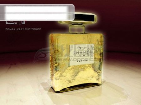 chanel香水瓶3d模型