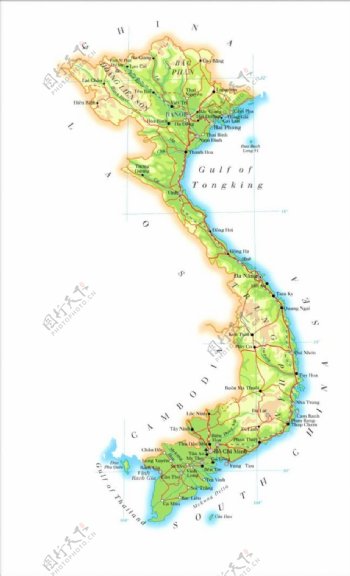 Vietnam越南地图
