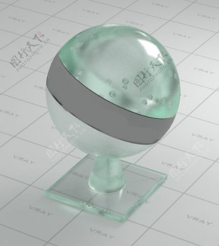max磨砂玻璃材质球