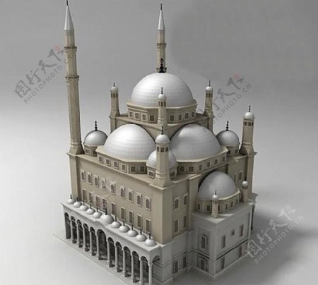 清真寺建筑模型图片