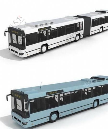 公交车模型3d素材图片