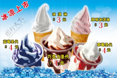 圣代冰淇淋图片