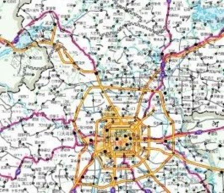 北京行政区地图