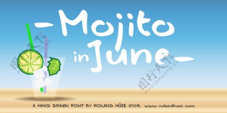 Mojito六月字体