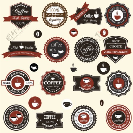 欧式古典咖啡图标