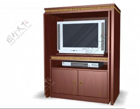 欧式电视柜3d模型柜子3d模型1