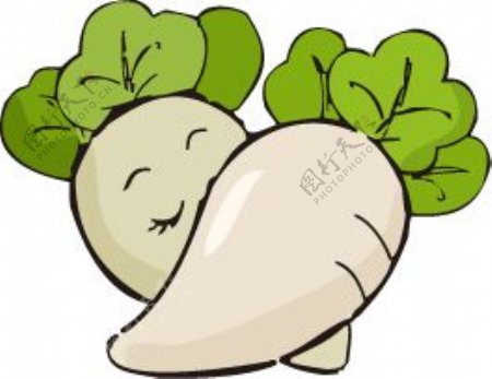 印花矢量图卡通植物蔬菜色彩绿色免费素材