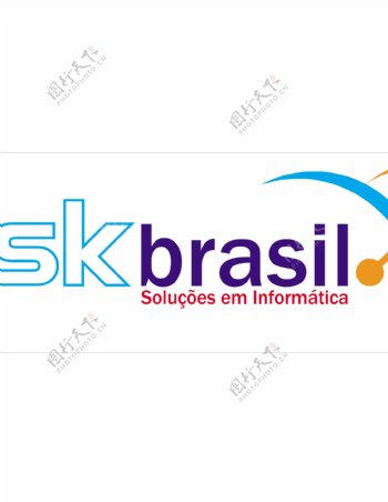 Skbrasillogo设计欣赏Skbrasil网络公司标志下载标志设计欣赏