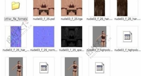 3d人物模型max源文件图片
