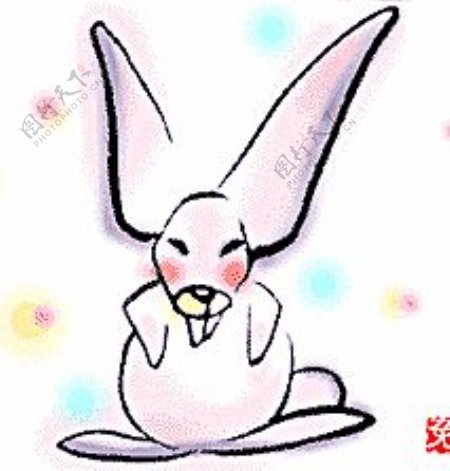 十二生肖动画兔图片