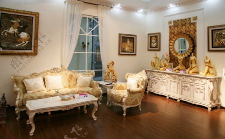 古典艺术欧式沙发装修椅子图片