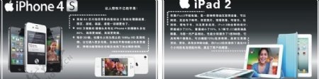 苹果iphone4sipad2展板图片