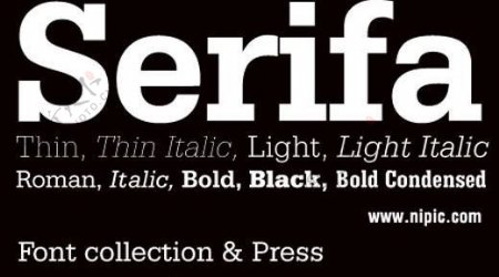 serifa系列字体下载图片