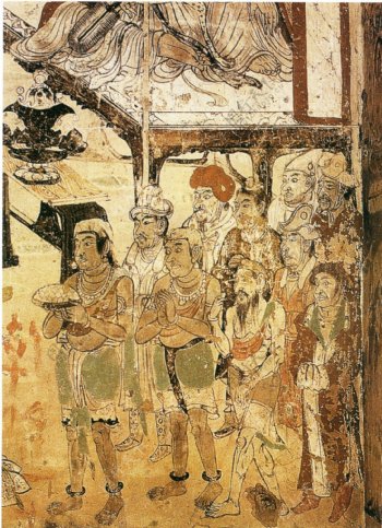 人物壁画中国文化人物画像中国风中华艺术绘画