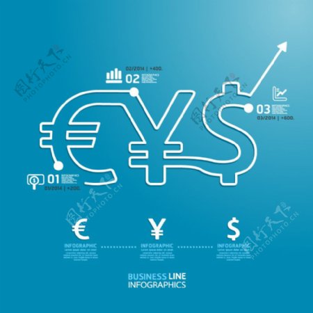 创意财务信息图矢量素材