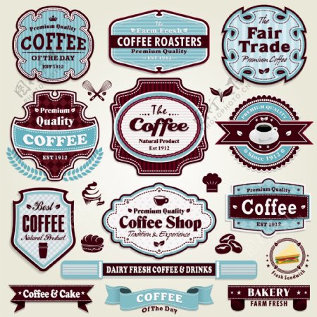 咖啡标签图片