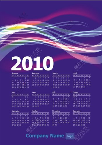 2010日历挂历