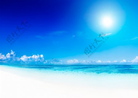 阳光大海沙滩图片