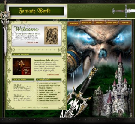 游戏背景网站设计