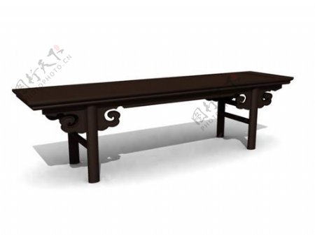 中式桌子3d模型桌子3d模型15