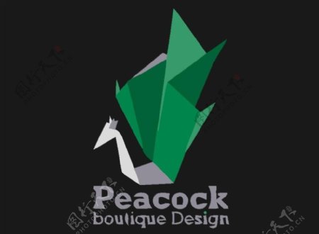孔雀logo图片