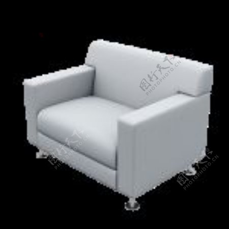 3D单人沙发模型