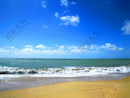 海岸海浪图片