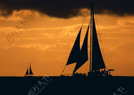 夏威夷帆船图片