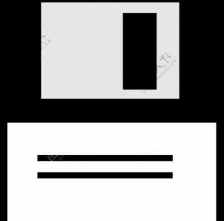 黑色和白色的电脑磁盘图标矢量图形