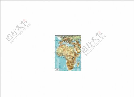 精美矢量世界地图素材非洲地图