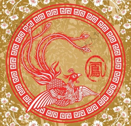 中国古典凤凰图案