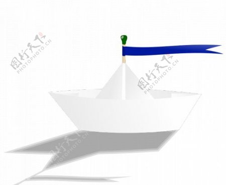 纸船矢量图