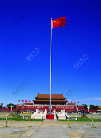天安门国旗图片